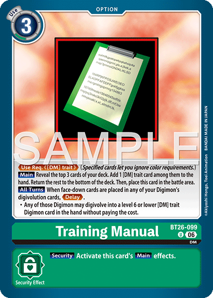 Training Manual, Timeless Bonds · BT26-099