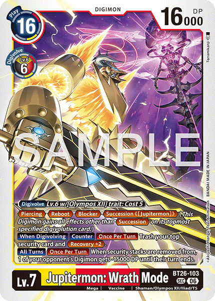 Jupitermon: Wrath Mode, Timeless Bonds · BT26-103