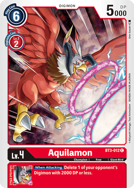 Aquilamon, Release Special Booster 1.5 · BT3-012
