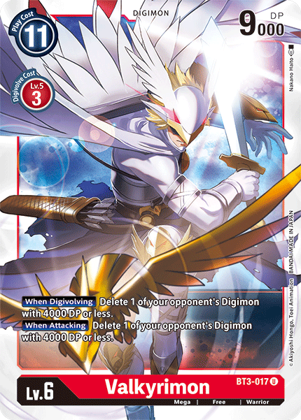 Valkyrimon, Release Special Booster 1.5 · BT3-017