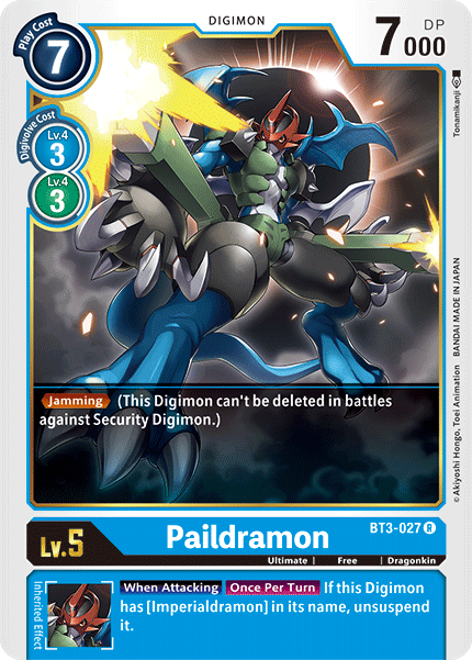 Paildramon, Release Special Booster 1.5 · BT3-027