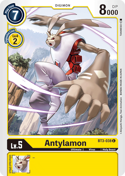 Antylamon, Release Special Booster 1.5 · BT3-038