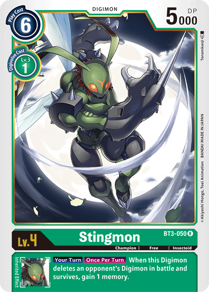 Stingmon, Release Special Booster 1.0 · BT3-050