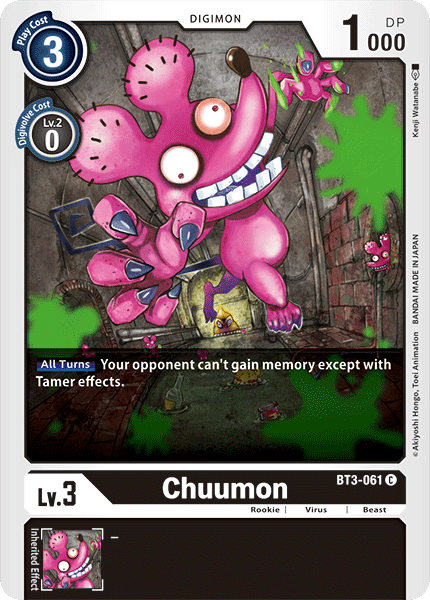 Chuumon, Release Special Booster 1.0 · BT3-061