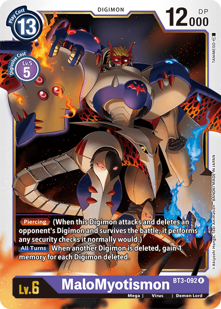 MaloMyotismon, Release Special Booster 1.0 · BT3-092