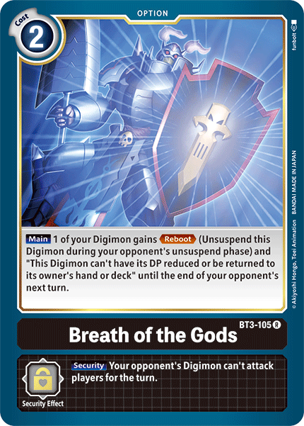 Breath of the Gods, Release Special Booster 1.5 · BT3-105