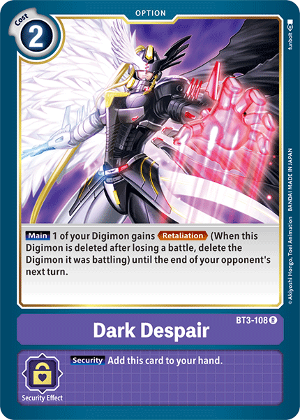 Dark Despair, Release Special Booster 1.5 · BT3-108