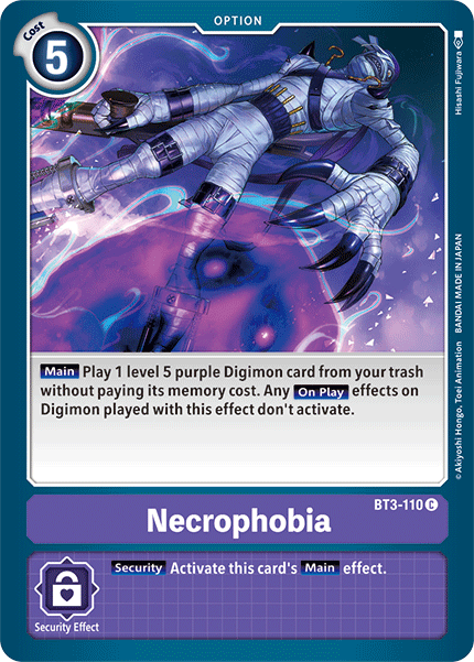 Necrophobia, Release Special Booster 1.5 · BT3-110
