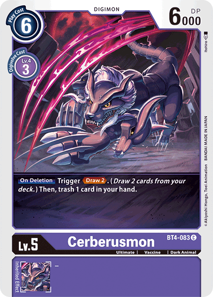 Cerberusmon, Great Legend · BT4-083