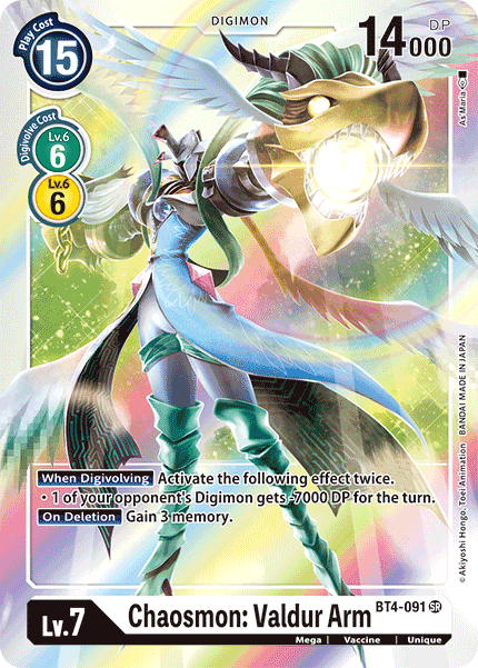 Chaosmon: Valdur Arm, Great Legend · BT4-091