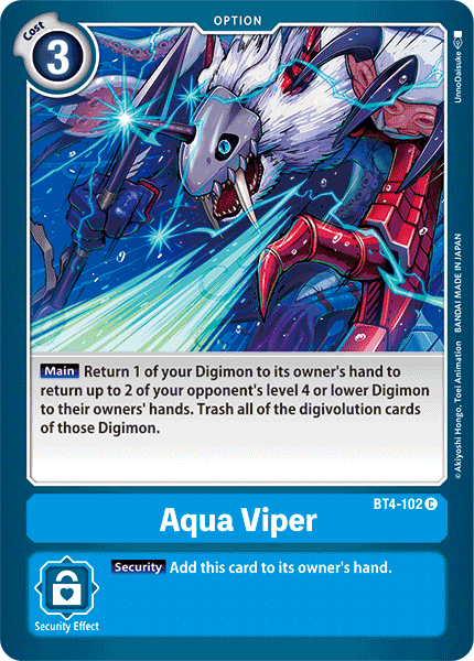 Aqua Viper, Great Legend · BT4-102