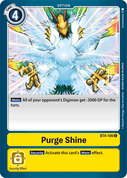 Purge Shine, Great Legend · BT4-106