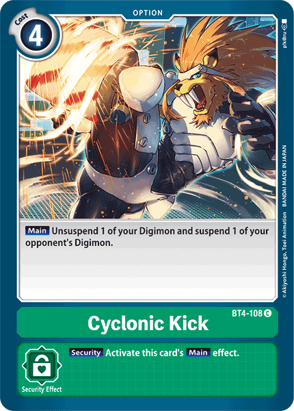 Cyclonic Kick, Great Legend · BT4-108