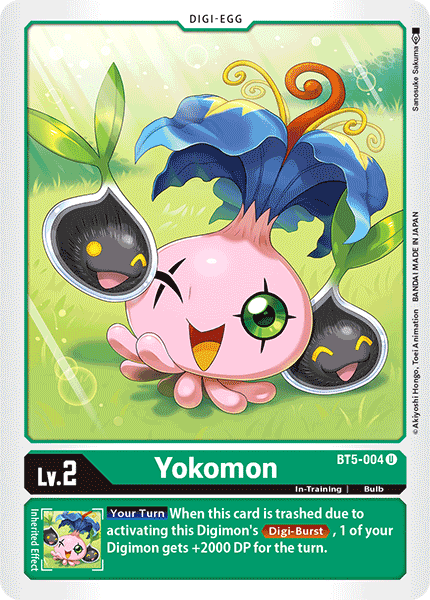 Yokomon, Battle of Omni Pre-Release Cards · BT5-004