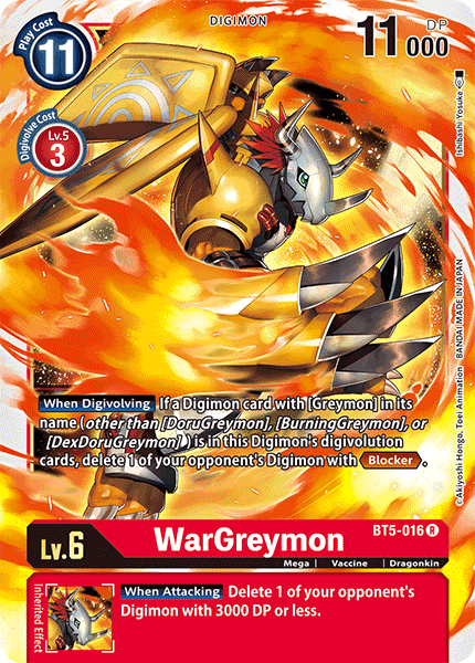 WarGreymon, Battle of Omni · BT5-016