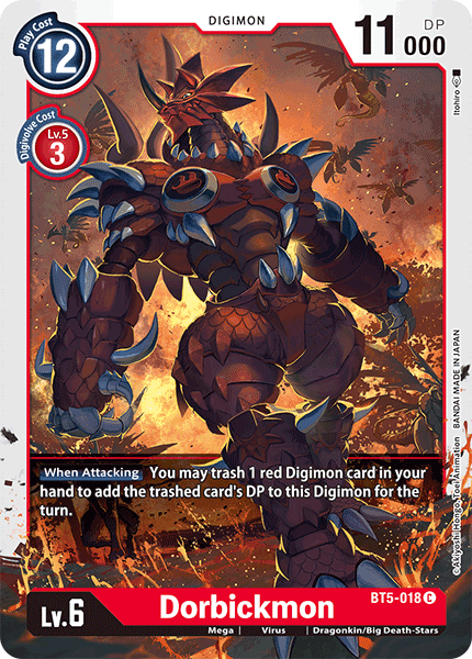 Dorbickmon, Battle of Omni · BT5-018