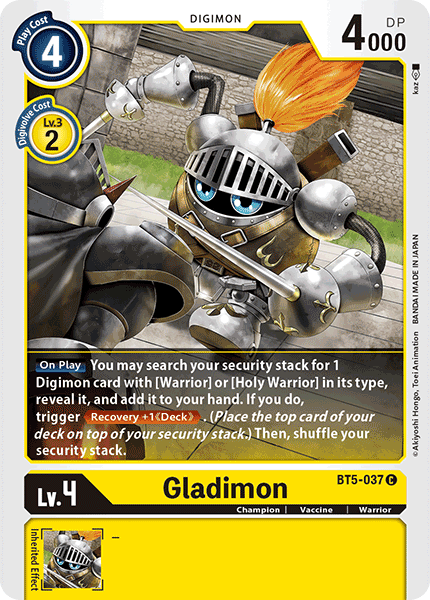 Gladimon, Battle of Omni · BT5-037