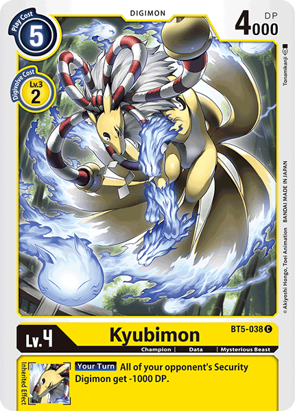 Kyubimon, Battle of Omni · BT5-038