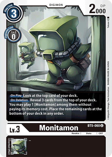 Monitamon, Battle of Omni Pre-Release Cards · BT5-060