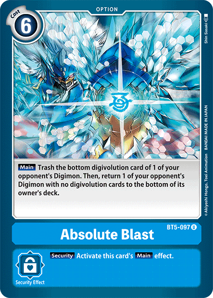 Absolute Blast, Battle of Omni Pre-Release Cards · BT5-097