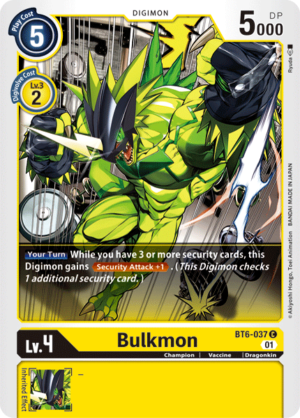 Bulkmon, Double Diamond · BT6-037