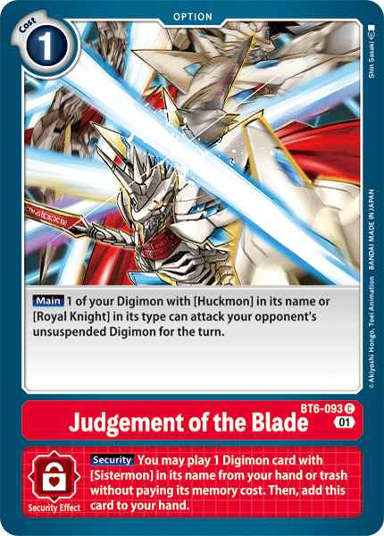 Judgement of the Blade, Double Diamond · BT6-093