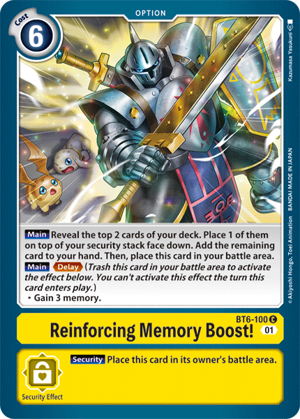 Reinforcing Memory Boost!, Double Diamond · BT6-100