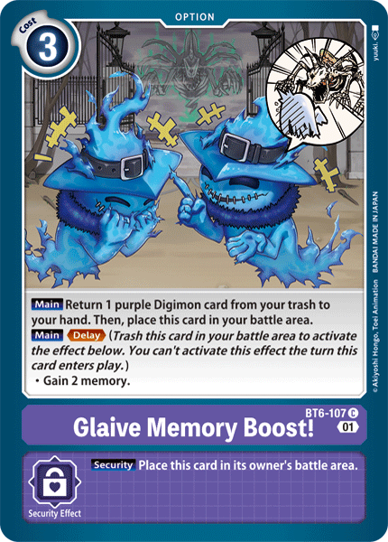 Glaive Memory Boost!, Double Diamond · BT6-107
