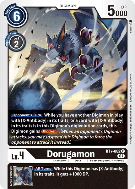 Dorugamon, Next Adventure · BT7-062