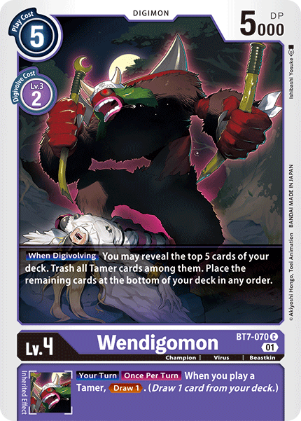 Wendigomon, Next Adventure · BT7-070