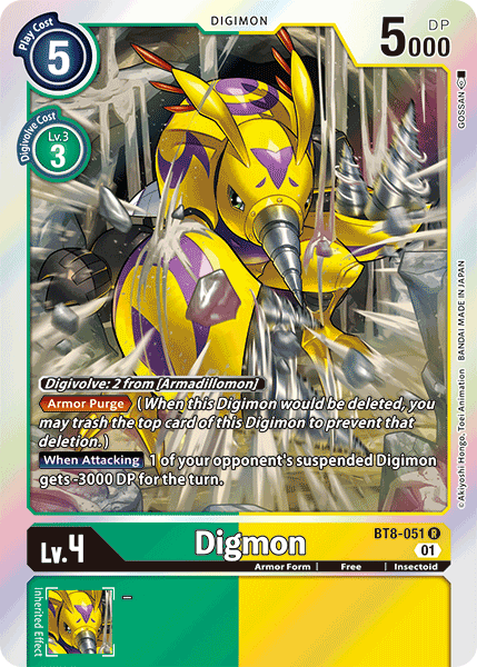 Digmon, New Awakening Pre-Release Cards · BT8-051