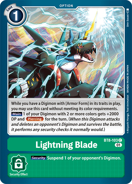Lightning Blade, New Awakening · BT8-103