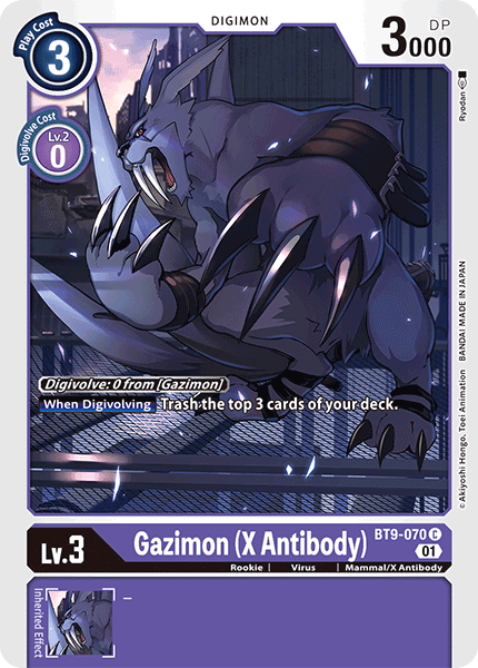 Gazimon, X Record · BT9-070