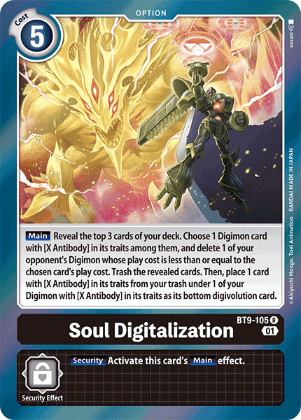 Soul Digitalization, X Record Pre-Release Cards · BT9-105