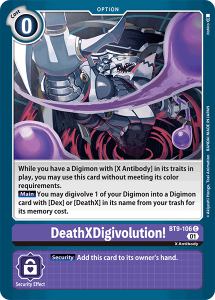 DeathXDigivolution!, X Record · BT9-106