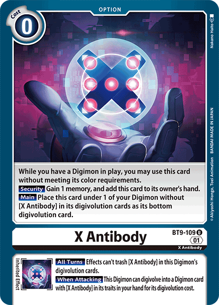 X Antibody, Starter Deck 14: Beelzemon Advanced Deck Set · BT9-109