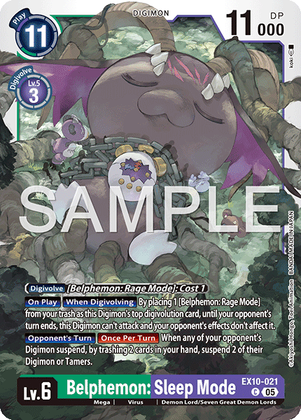 Belphemon: Sleep Mode, Sinister Order · EX10-021