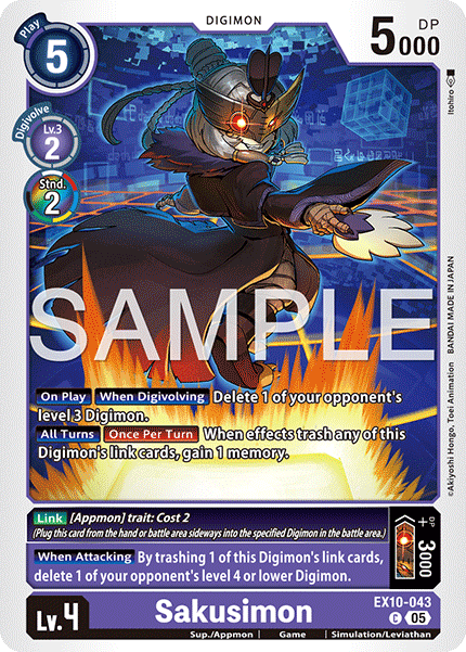 Sakusimon, Sinister Order · EX10-043