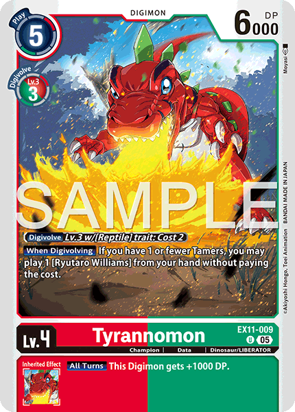 Tyrannomon, Dawn of Liberator · EX11-009