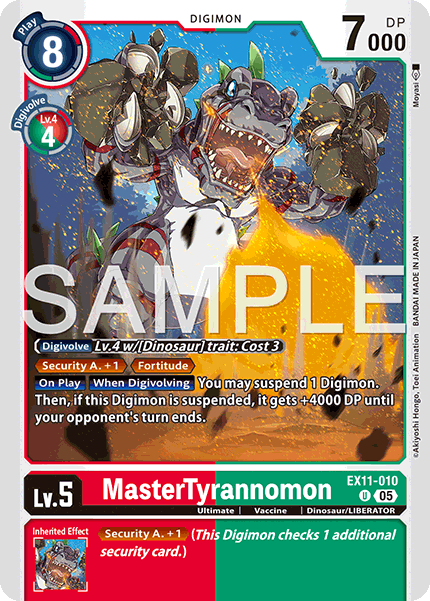 MasterTyrannomon, Dawn of Liberator · EX11-010