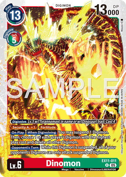 Dinomon, Dawn of Liberator · EX11-011