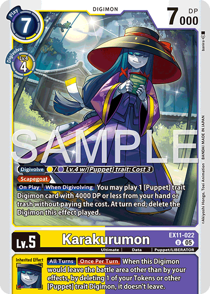 Karakurumon, Dawn of Liberator · EX11-022