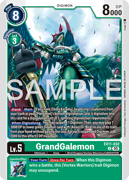 GrandGalemon, Dawn of Liberator · EX11-032