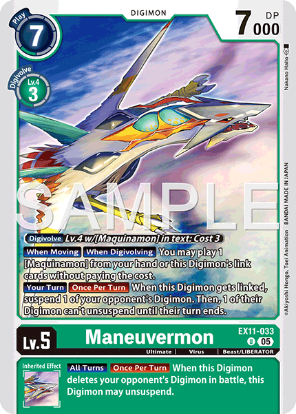Maneuvermon, Dawn of Liberator · EX11-033