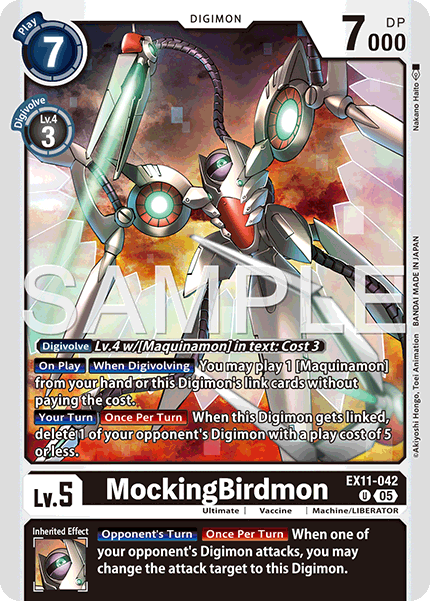 MockingBirdmon, Dawn of Liberator · EX11-042