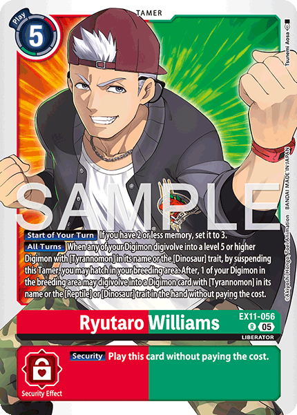 Ryutaro Williams, Dawn of Liberator · EX11-056