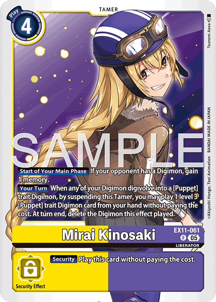 Mirai Kinosaki, Dawn of Liberator · EX11-061