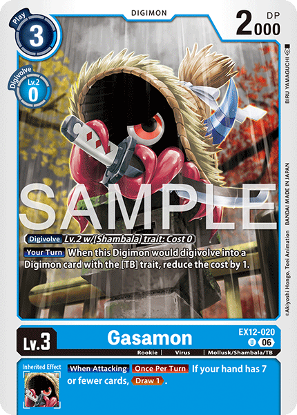 Gasamon, Digital World Shambala · EX12-020