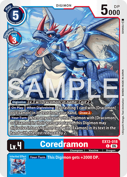 Coredramon, Chivalrous XIII · EX13-018