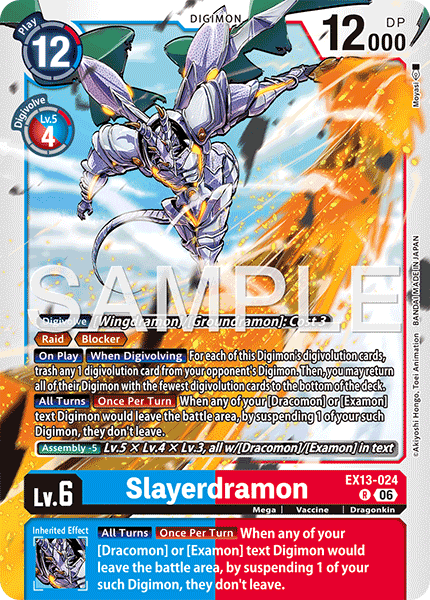 Slayerdramon, Chivalrous XIII · EX13-024